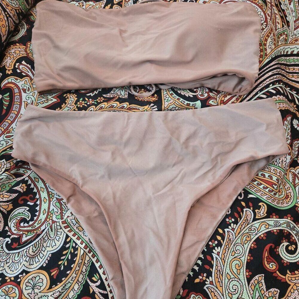 Dusty pink swimsuit bikini size large